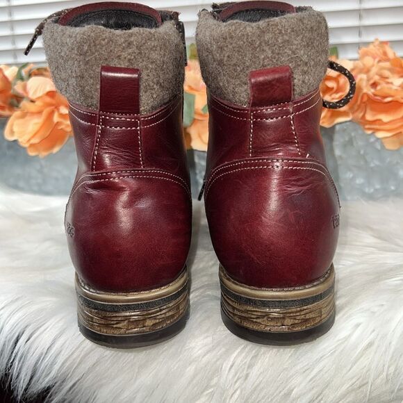 Taos Cutie Boots in Deep Red Size 10 - Picture 5 of 13